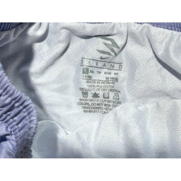 Nike x 3 Brand Lavender Purple Running Shorts Girls Size XS 4 - Picture 2 of 3